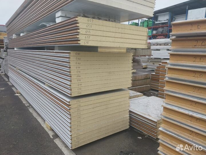 Сэндвич панели бу 10000 м2 в наличии