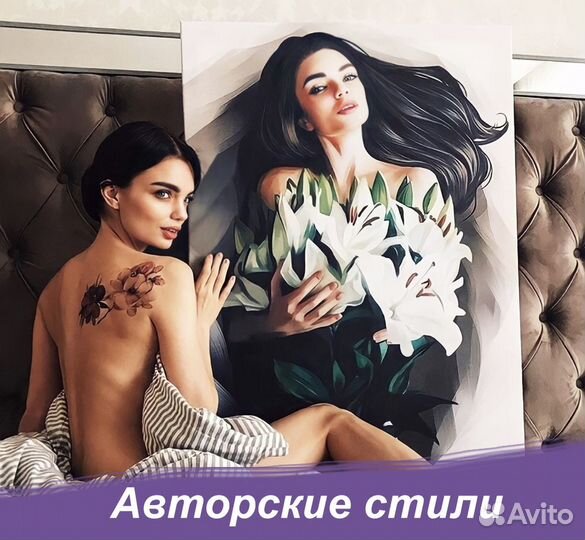 Портрет на холсте по фото на заказ