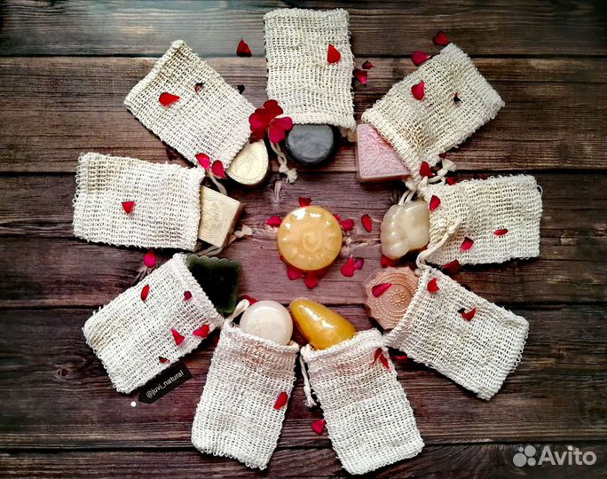 Мочалка-мешочек из натурального сизаля