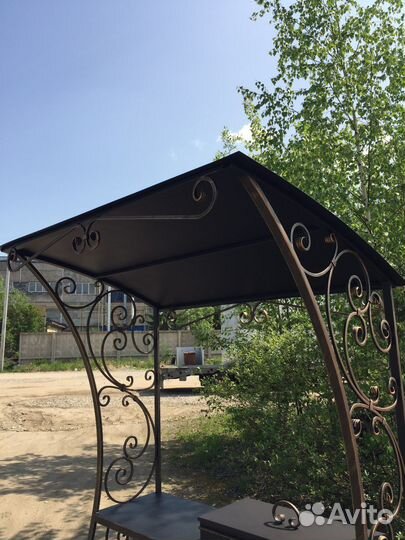 Кованые мангалы с крышей