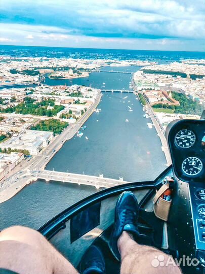 Полет на вертолете Robinson