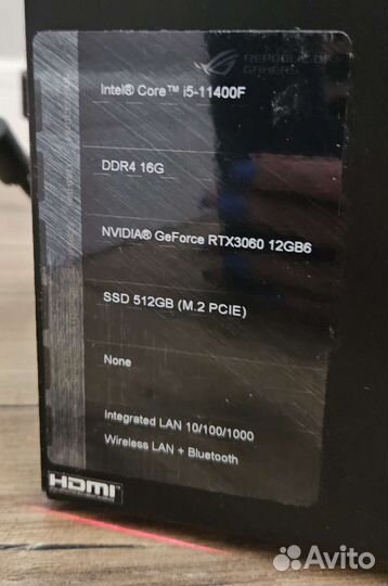 Пк Asus ROG Strix G10CE-51140F0604