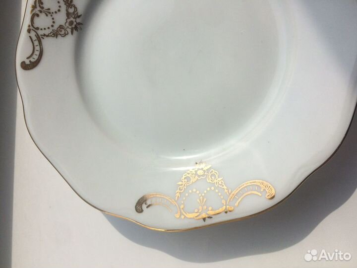 Тарелки, фарфор Богемия, 12 шт