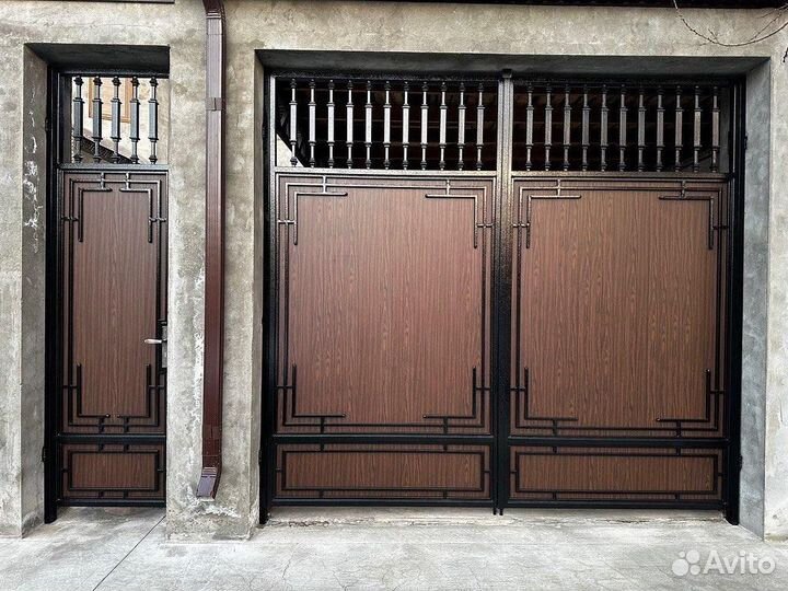 Ворота кованые с ломбиром