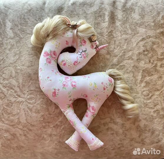 Единорог тильда 33 см ручная работа