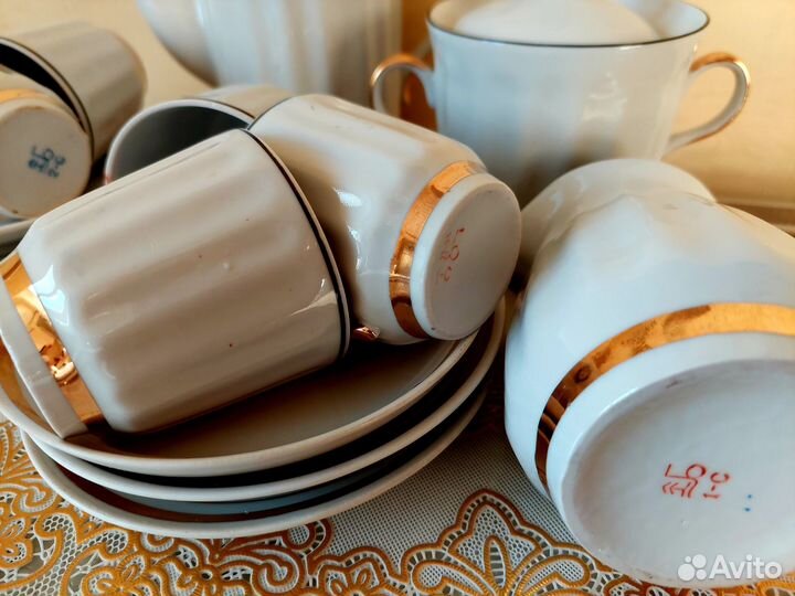 Продаю кофейный сервиз «Подснежник» времен СССР