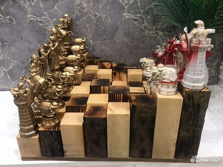 Шахматы гарри поттер, ручная работа