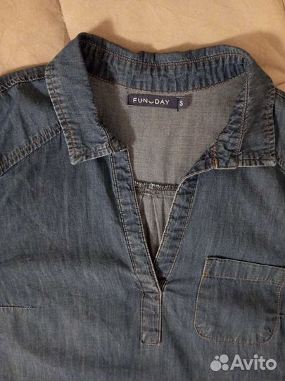 Джинсовое платье женское 42 44