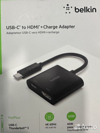 Belkin USB-C to hdmi + Charge Adapter