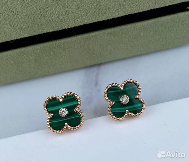 Серьги Van cleef Vgold