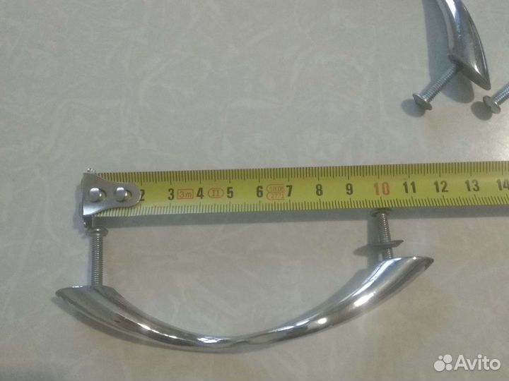 Мебельные ручки б/у металл-е 6 шт/10 см