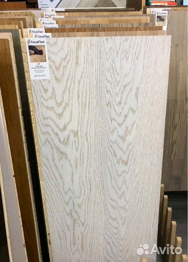 Паркетная доска Focus Floor Oak Etesian White matt