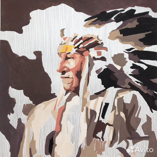 Картина. Оригинал. Темпера. Детская комната