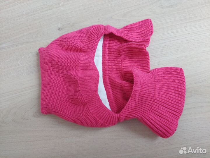 Шапка шлем зимний для девочки 46-48