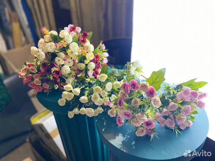 Искусственные цветы розы