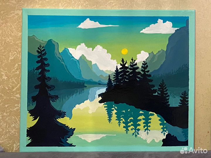 Картина пейзаж минимализм