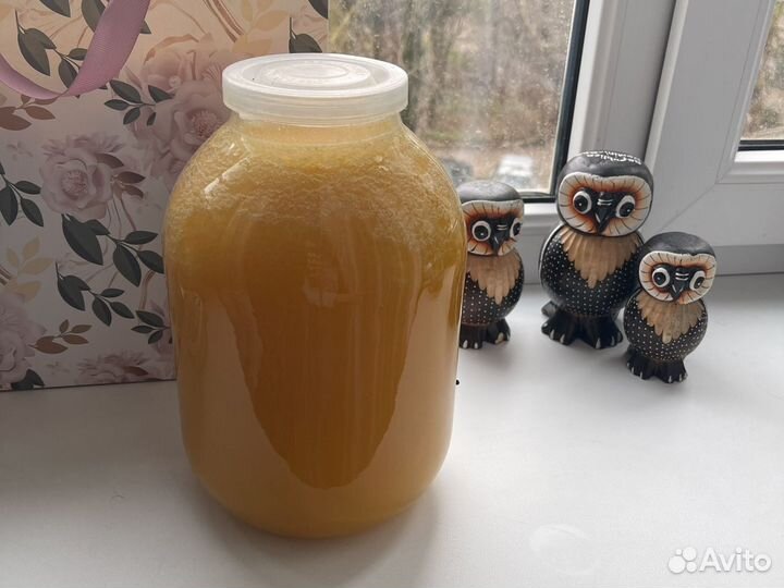 Мед натуральный(цена за 3л банку)разнотравье Крым