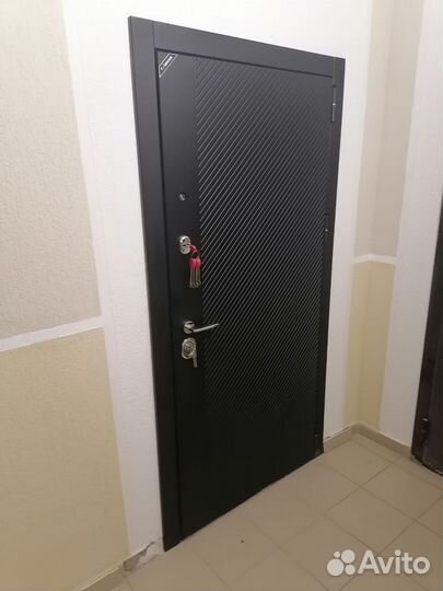 Дверь входная с зеркалом Нуар