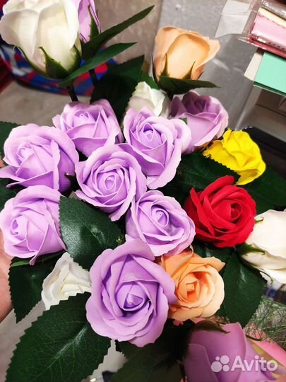 Корзина мыльных цветов