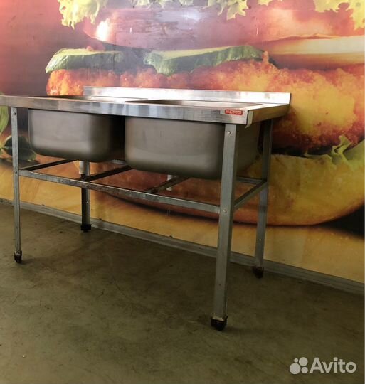 Ванна моечная 2-х секционная HiCold 120*70 см