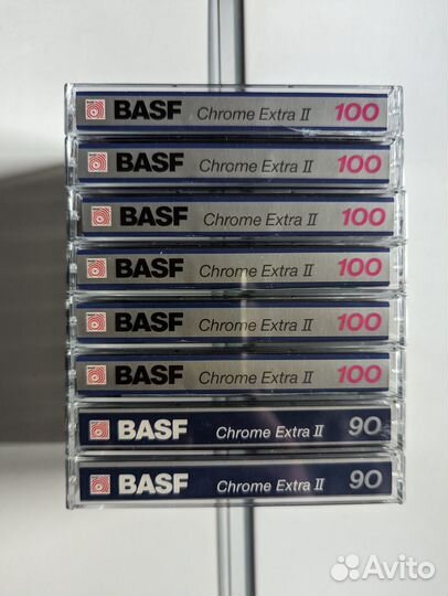 Аудиокассеты BASF новые 6 штук и 6 штук с записью