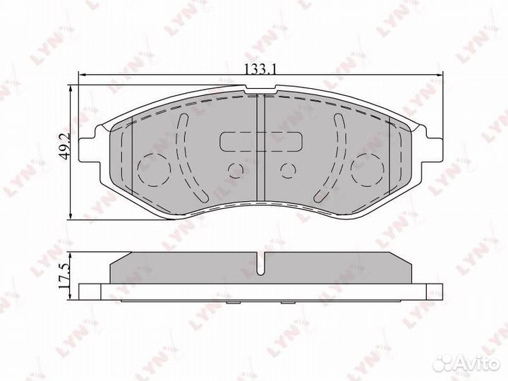 Колодки тормозные дисковые перед