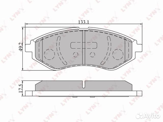 Колодки тормозные дисковые перед