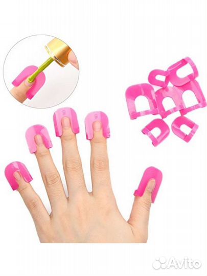 Накладки на ногти при нанесении лака