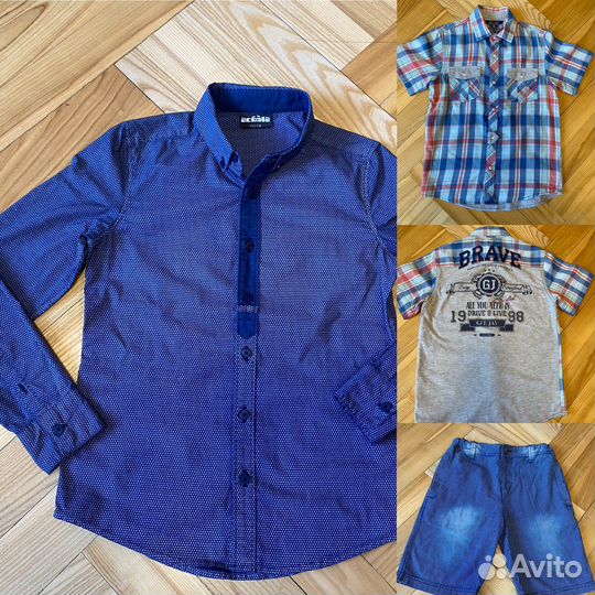 Рубашка шорты для мальчика р140
