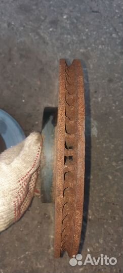 Диски тормозные передние тойота камри 55 б/у