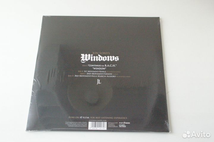 Виниловые пластинки Jon Lord Windows 2LP new 1974