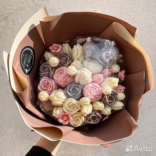 Букет цветов из шоколада