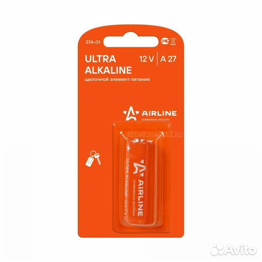 Airline 27A-01 Батарейка A27 12V для брелоков сигн