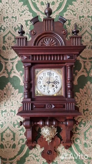 Настенные часы с четвертным боем lenzkirch