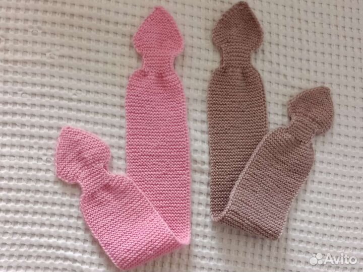 Повязка на голову вязаная детская 