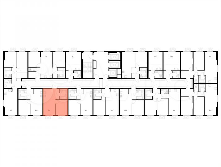 1-к. квартира, 34,1 м², 19/25 эт.