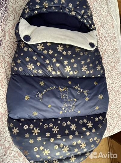 Зимний конверт в коляску