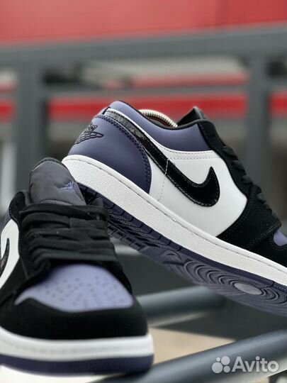 Кроссовки Nike Jordan 1 low фиолетовые