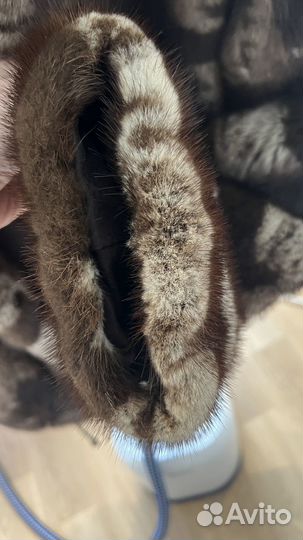 Шуба норковая 42 44 бу с капюшоном