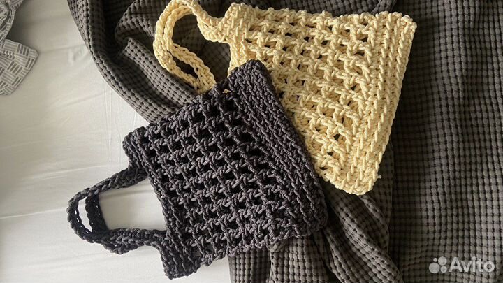 Вязаная сумка авоська