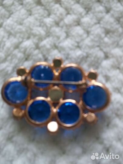 Брошь винтажная чехия