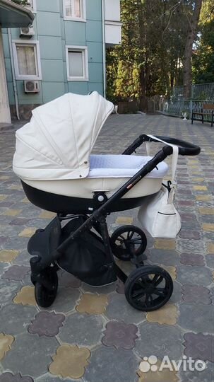 Коляска 2 в 1 эко кожа