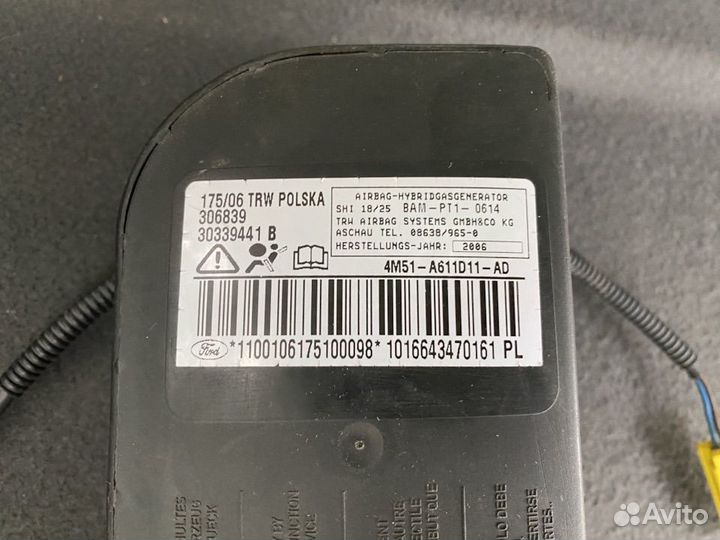 Подушка боковая в сиденье Ford Focus 2