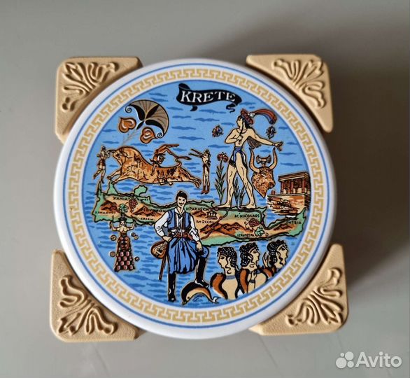 Подставки из керамики Греция набор 6ш