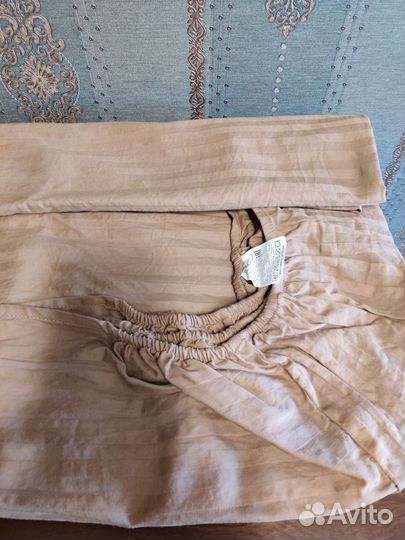 Простынь на резинке 160 200 сатин