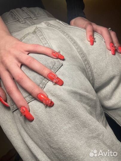 Наращивание ногтей гель лак маникюр