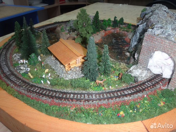 Макет железной дороги масштаб 9мм N 1/160