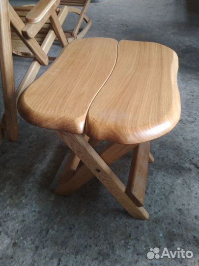 Стул раскладной из массива дуб