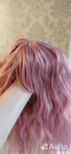 Новый парик. Розовый парик для косплея