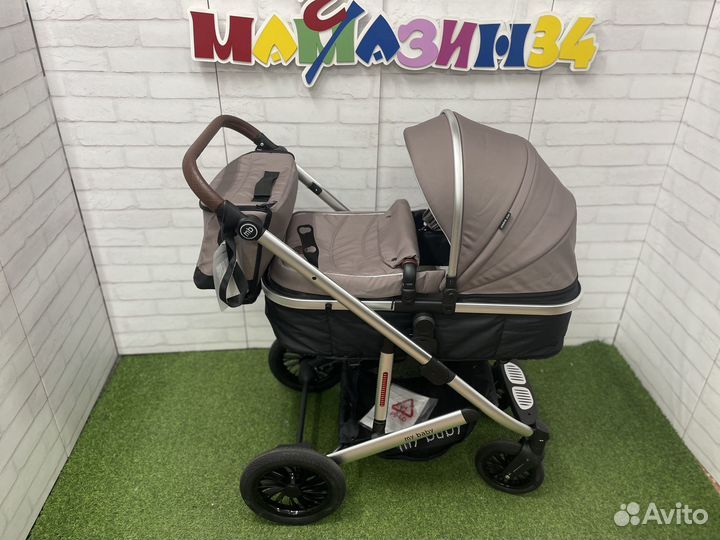 Коляска 2в1 трансформер, амортизаторы на раме